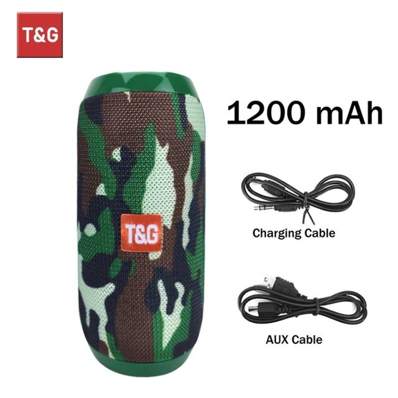 TG TG117 Portable Bluetooth Speaker With Waterproof Stereo Sound 9