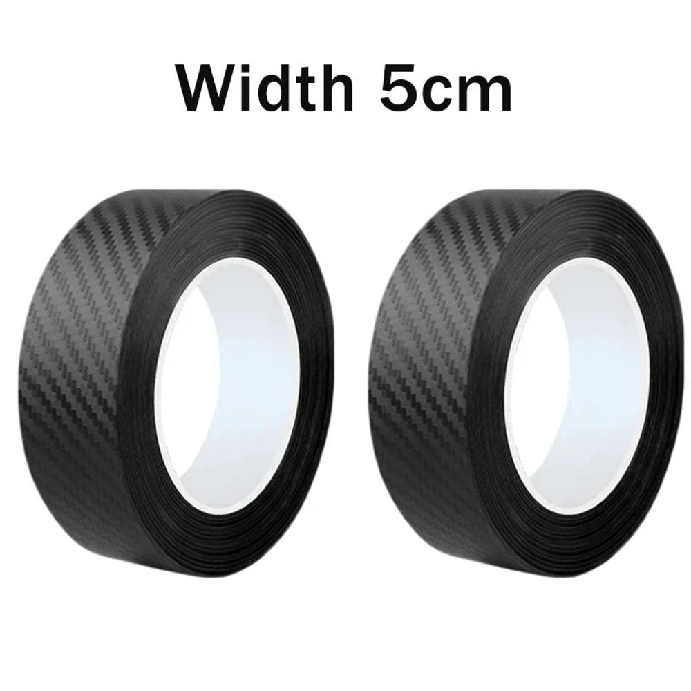 Carbon Fiber Car Door Protector Strip Anti Scratch Tape For Door Sills Side Mirrors 11