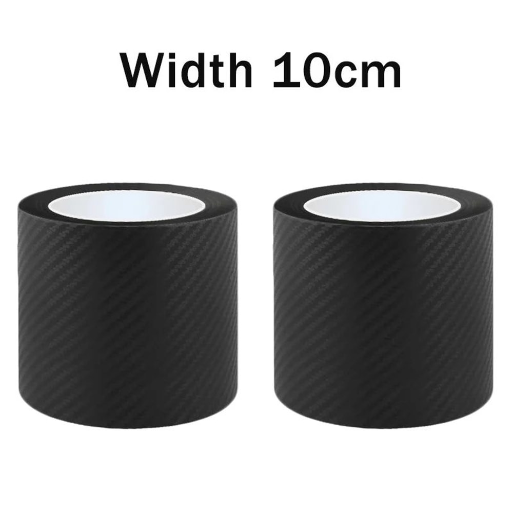 Carbon Fiber Car Door Protector Strip Anti Scratch Tape For Door Sills Side Mirrors 13