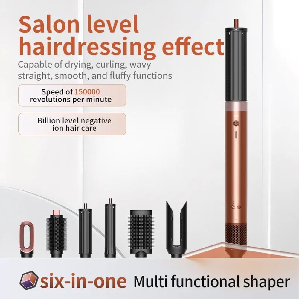 6in1 HighSpeed Hair Styler And Ionic Hair Dryer Set 1