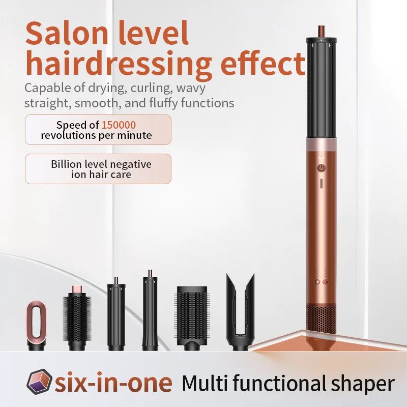 6in1 HighSpeed Hair Styler And Ionic Hair Dryer Set 1