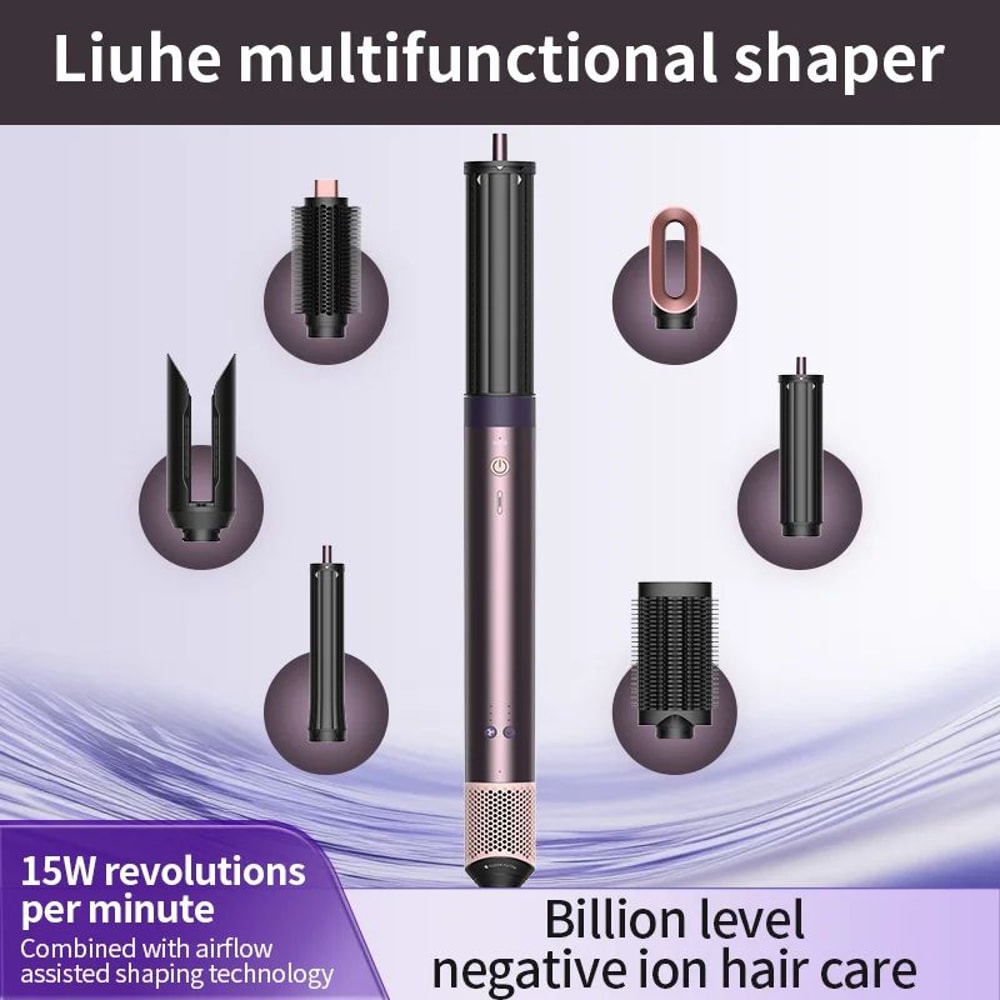 6in1 HighSpeed Hair Styler And Ionic Hair Dryer Set 2