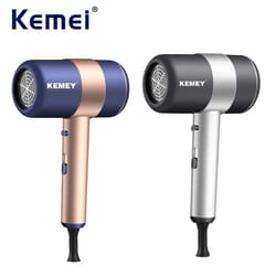 kemei 1800w lightweight ionic hair dryer for fast, frizz-free styling