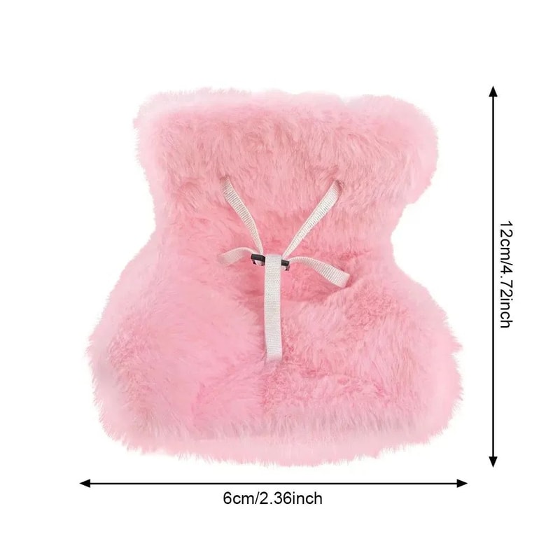 Labubu Mini Plush Doll Car Seat Vent Clip Holder 9