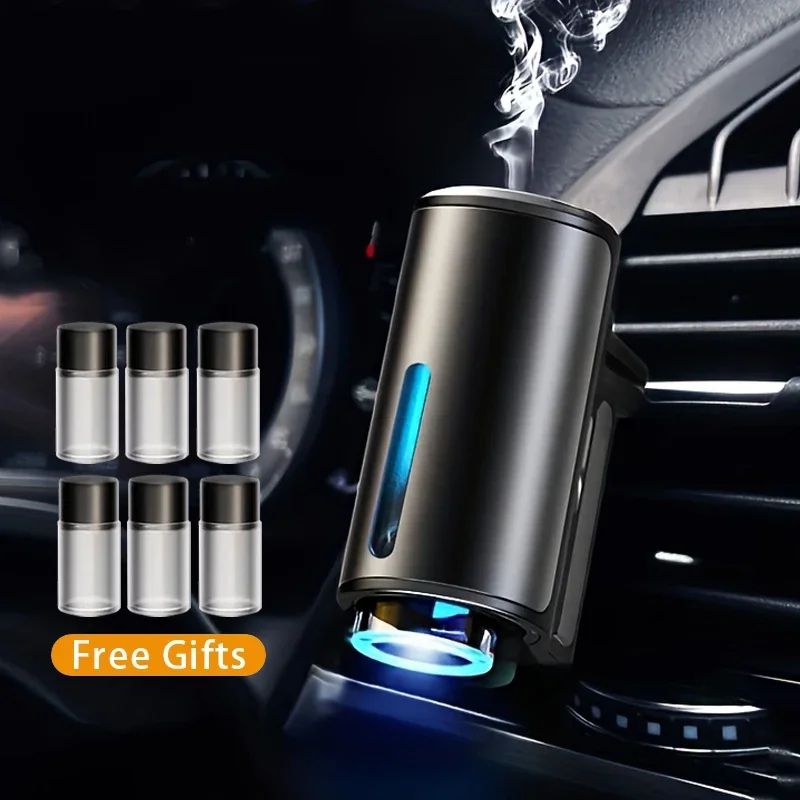 PureDrive Car Aroma Diffuser USB Rechargeable Vent Clip Air Freshener Essential Oil Mist Humidifie 0