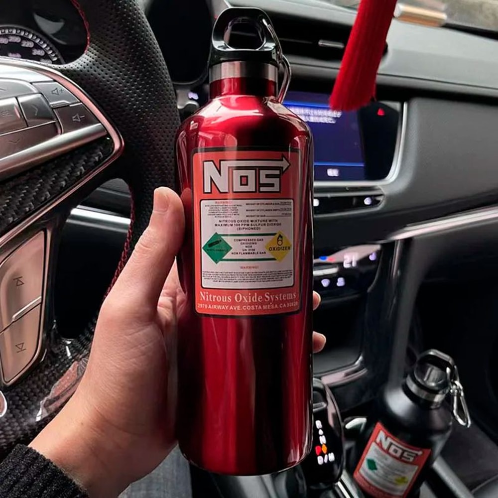 NOS Racing Style 500ML Stainless Steel Insulated Water Bottle 3