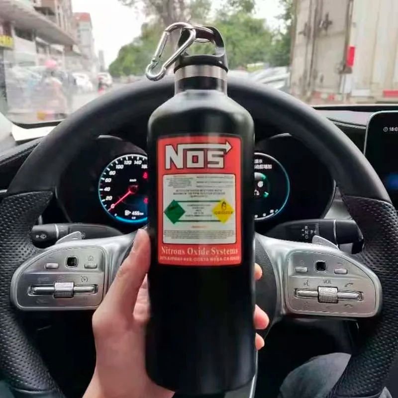 NOS Racing Style 500ML Stainless Steel Insulated Water Bottle 4
