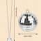 SparkleDrive Car Mirror Disco Ball Ornament 4pcs 5