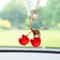 Cherry Charm Rearview Mirror Pendant For Cute Car Decor 7