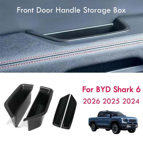 BYD Shark 6 Door Handle Storage Organizer Trays – ABS Interior Storage Box Set