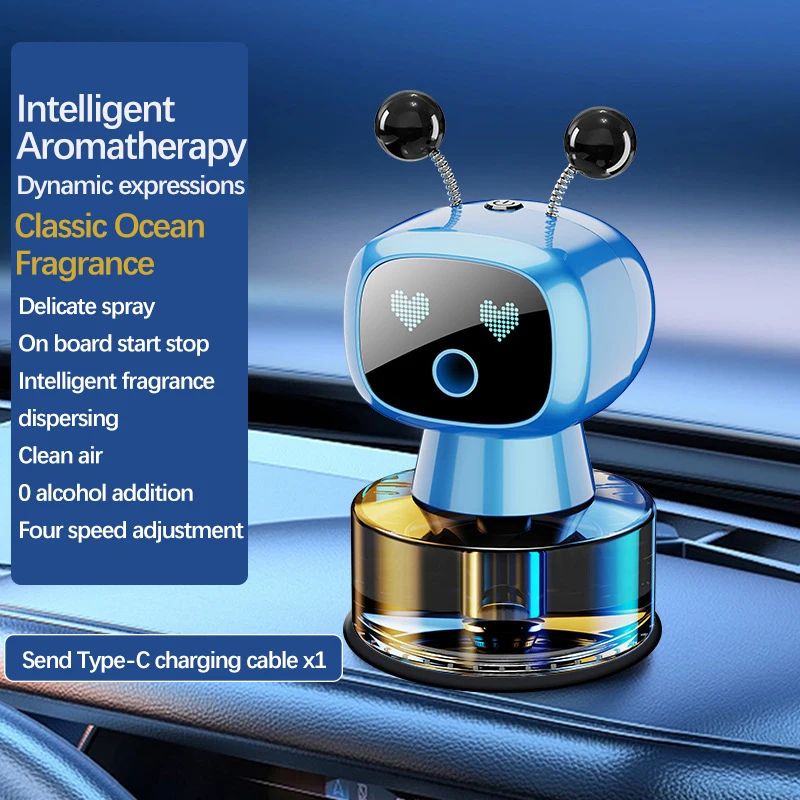 SmartEyes AI Car Air Freshener Rechargeable Aroma Diffuser For Cars 12