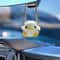 Handmade Crochet Animal Car Hanging Decor Duck Frog Rearview Mirror Charm 4