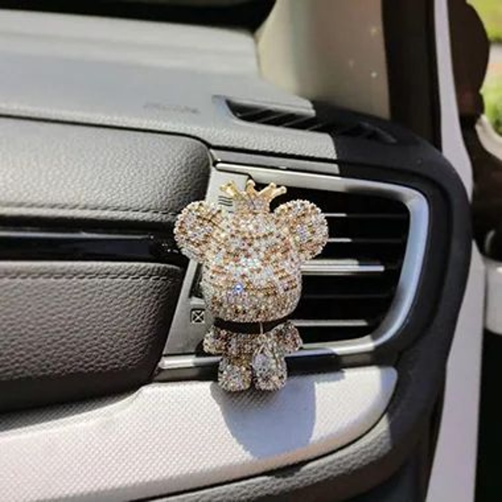 Crown Diamond Bear Car Air Freshener Vent Clip 10