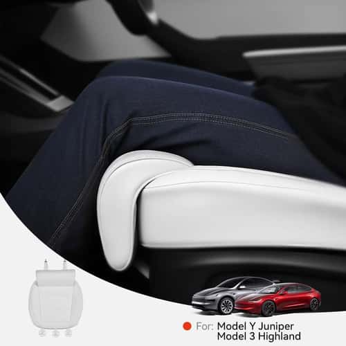 ComfortFit Tesla Seat Cushion with Tesla Leg Support for Model Y Juniper & Model 3 Highland