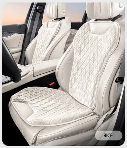 Luxury Flannel Car Seat Protector Mats – Universal Non-Slip Interior Cushion Covers (2PCS)