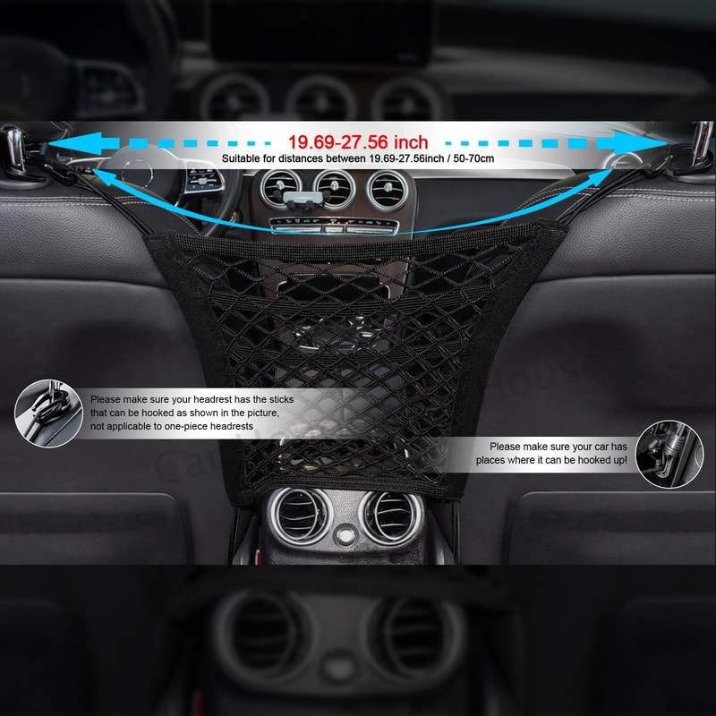 DriveGuard 3Layer Car Mesh Organizer Pet Barrier 2