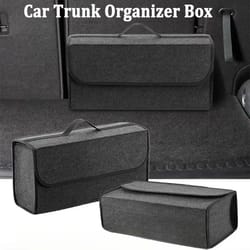 car trunk organizer felt storage box with anti-slip design