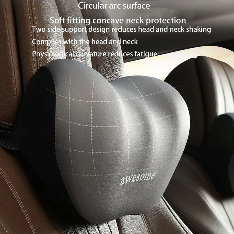ComfortDrive Car Lumbar Support Pillow Car Neck Pillow Set 1
