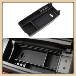 mercedes-benz center console organizer tray for glb, gla, cla & a-class – hidden armrest storage box insert