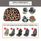Leopard Print GM Car Headrest Covers 2 Pack For Stylish Interior Protection 3