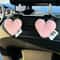 Heart Plush Car Seat Hooks For Bags Purses Backseat Organization 8