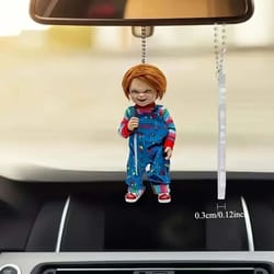 halloween jungle acrylic keychain for bags & car mirror decor
