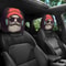 Cute Bear Breathable Car Headrest Covers Soft Elastic Washable Pillowcase Set 6