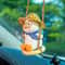 Swing Duck Car Pendant Cute Rear View Mirror Hanging Accessory 2