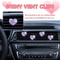 2Pack Heart Car Air Freshener Crystal Car Vent Clip Decor 3