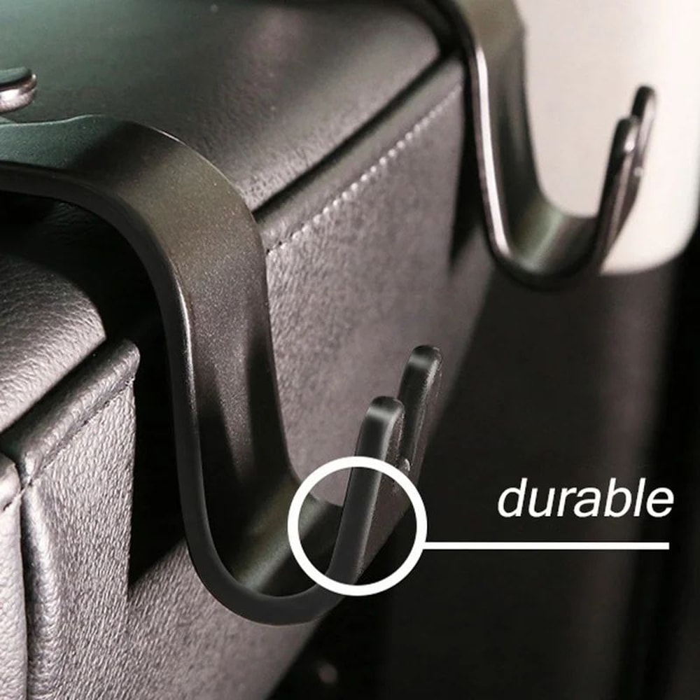 HeavyDuty Car Headrest Hooks Back Seat Organizer 2
