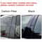 Glossy Car Pillar Post Stickers For Peugeot Citroen Window Trim 4
