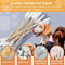 GentlePet Dog Ear Swabs Extra Long Bamboo Cotton Swabs For Safe Pet Ear Cleaning 10