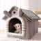 SnuggleNest Washable Dog House Bed For Small Dogs Cats 0