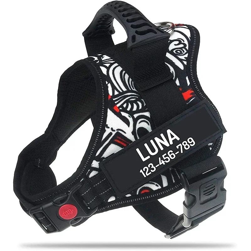 Personalized Adjustable Nylon Dog Vest Harness 5