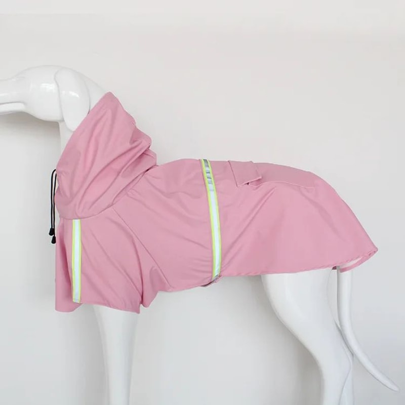 Reflective Waterproof Dog Raincoat With Hood 9