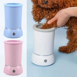 pawfresh electric dog paw cleaner & massager for small to medium pets