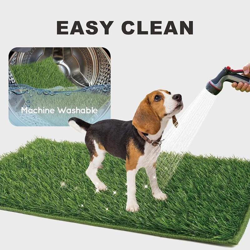 PawPatch Indoor Dog Potty Grass Training Mat For Balcony Patio 4