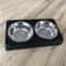 Adjustable Elevated Dog Feeder With Stainless Steel Bowls For Small Large Dogs 2