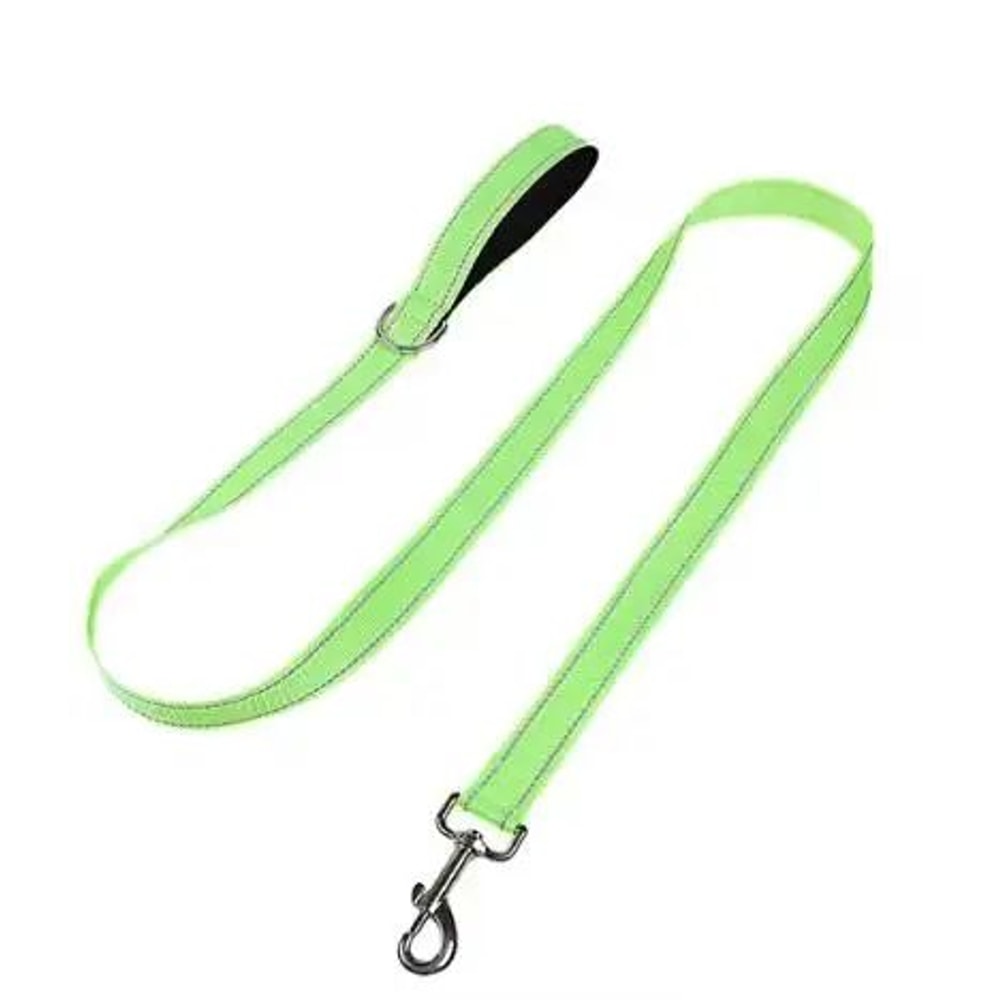 Reflective Dog Leash With Adjustable Nylon Lead For Safe Night Walks 12