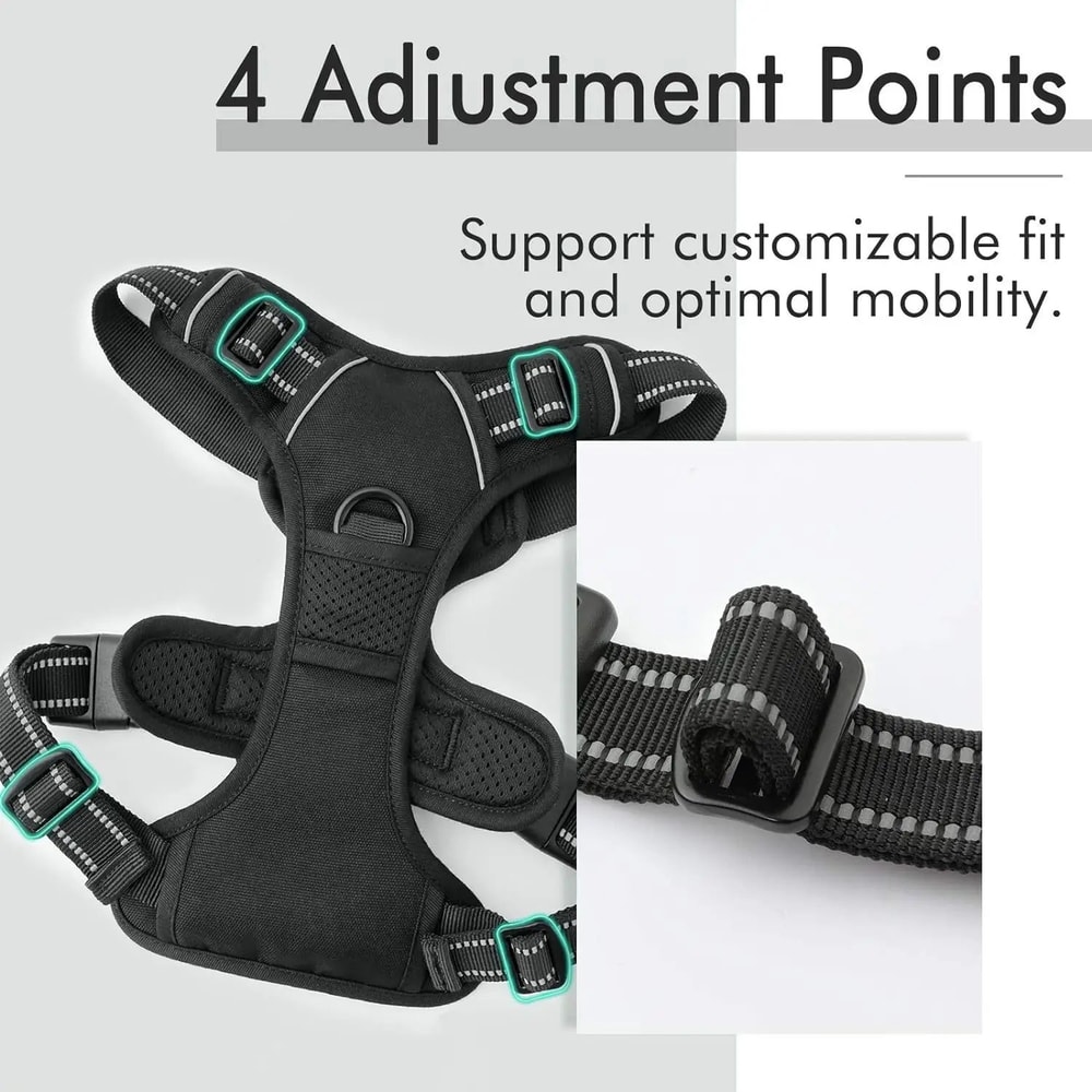 GuardianGrip No Pull Dog Harness For Large Medium Dogs With Reflective Control Handle 4