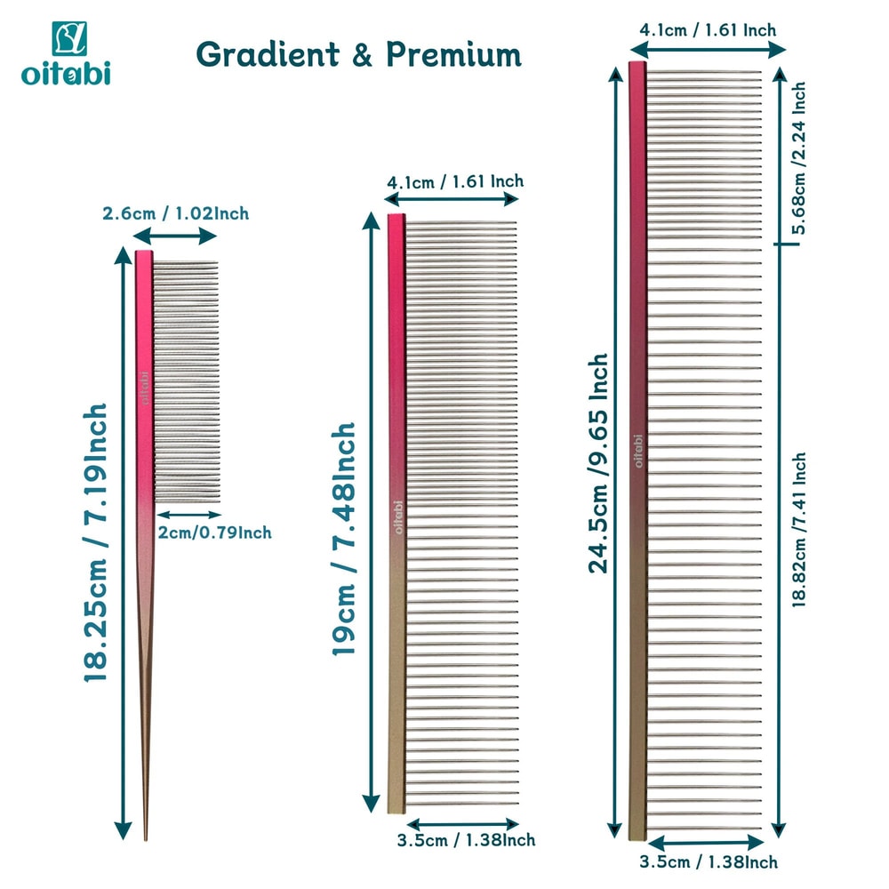 Pet Styling Precision Comb For Cats Dogs Professional Fluffing Finishing Grooming Comb 1