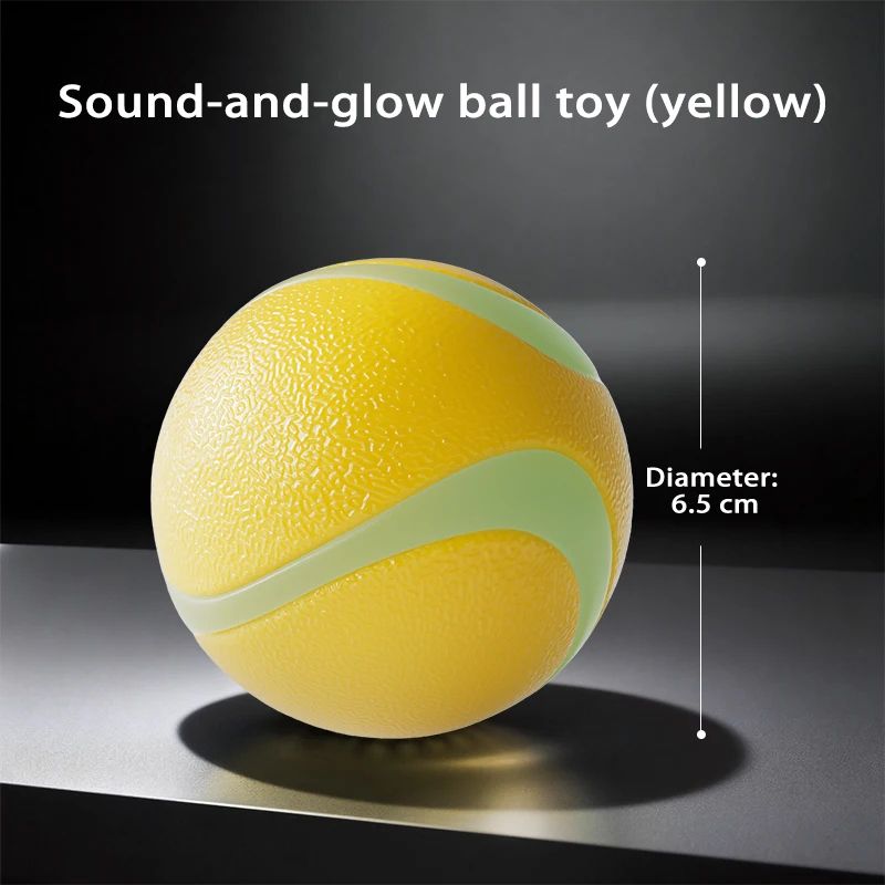 GlowFetch Durable Rubber Dog Ball For Night Play 6