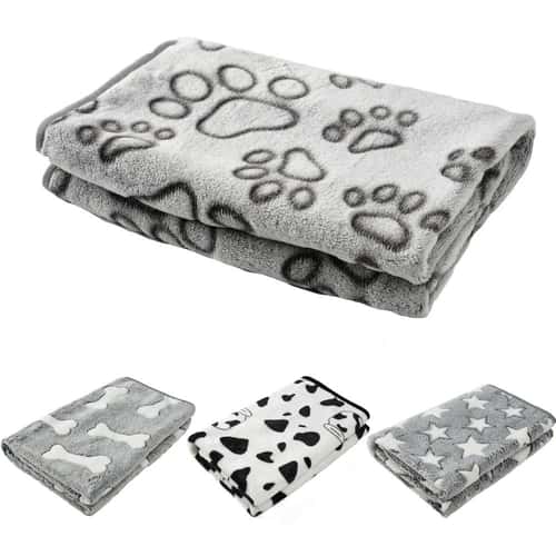 Cozy Print Dog Bed Mat and Pet Travel Blanket