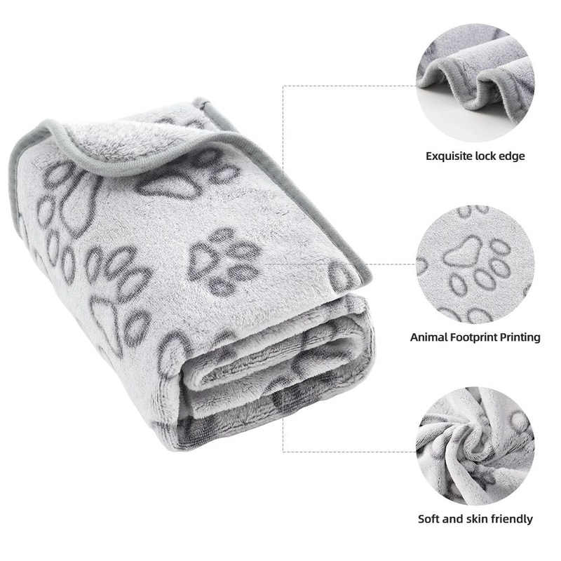 CloudPaws Plush Pet Blanket Bed Mat For Cats Small Dogs 1