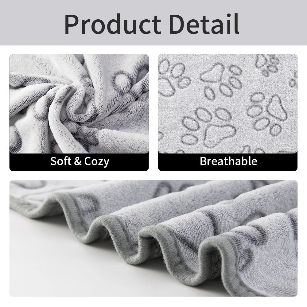 CloudPaws Plush Pet Blanket Bed Mat For Cats Small Dogs 4