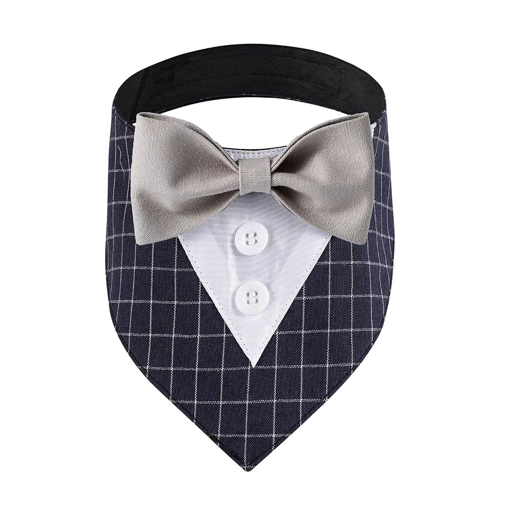 Formal Dog Tuxedo Bandana With Bow Tie 7