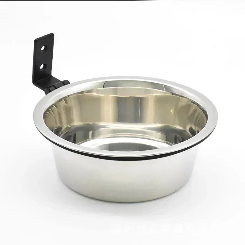 Wall Mounted Dog Bowl Elevated Stainless Steel Pet Feeder 5