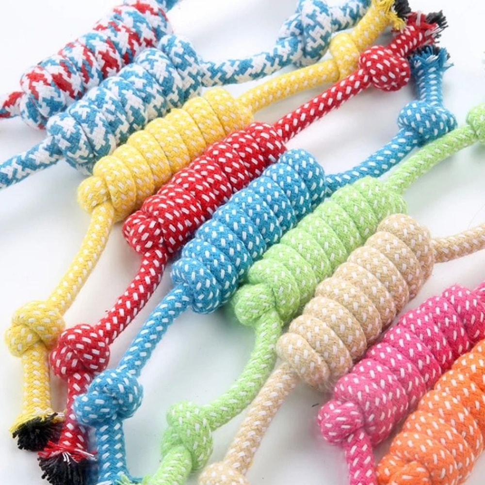 Durable Dog Rope Chew Toy For Training Tug And Play 5
