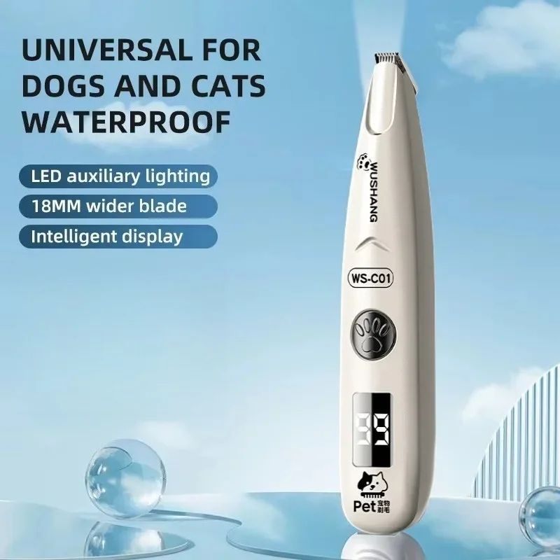 LumiPaw Pro Dog Paw Trimmer With LED Light Waterproof Quiet Grooming Blade 0