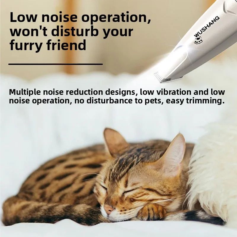 LumiPaw Pro Dog Paw Trimmer With LED Light Waterproof Quiet Grooming Blade 1